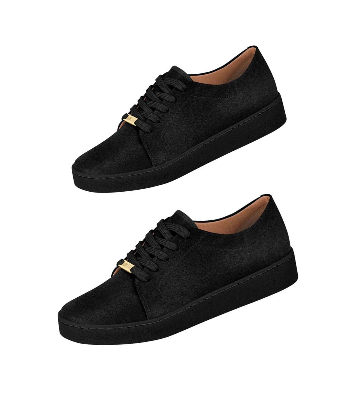 Tenis monocromatico preto shops