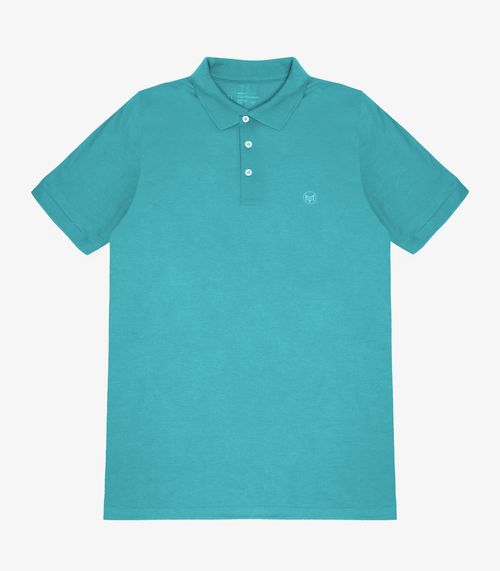 Camisa Polo Básica Plus Size MMT Verde