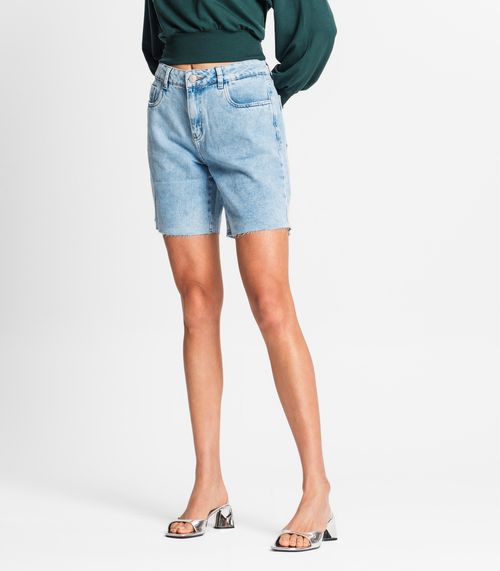 Bermuda  Feminina Jeans Sawary Azul
