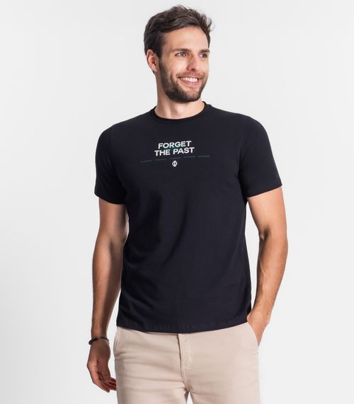 Camiseta Cotton Leve Masculina Diametro Preto