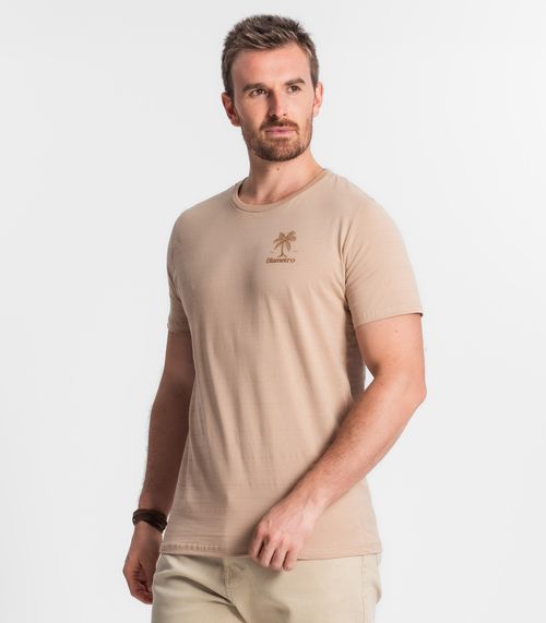 Camiseta Estampada Masculina Diametro Marrom