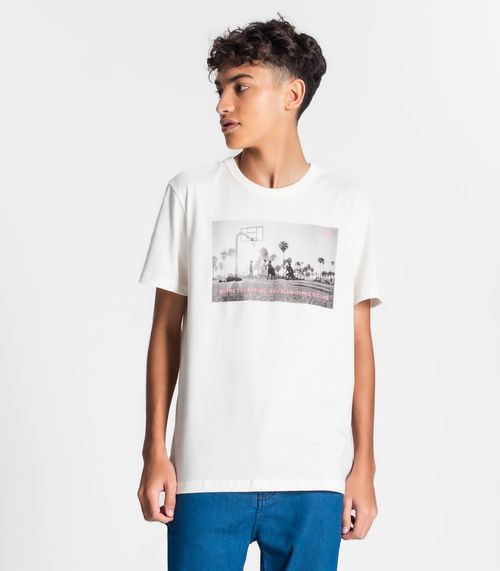 Camiseta Juvenil Masculina Minty Bege