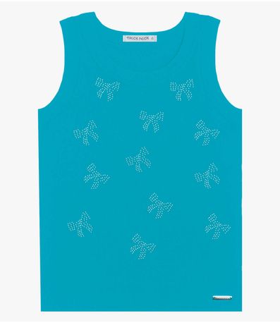 Regata Básica Infantil Feminina Trick Nick Azul