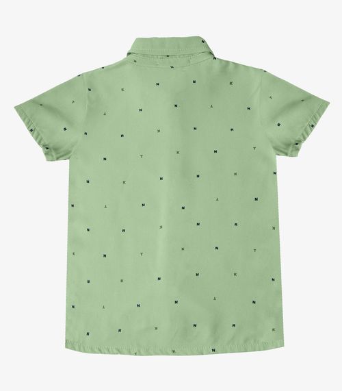 Camisa Infantil Masculina Gola Dupla Trick Nick Verde