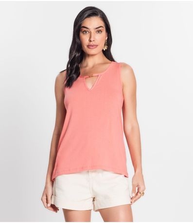 Blusa Feminina Lisa Infinita Cor Rosa