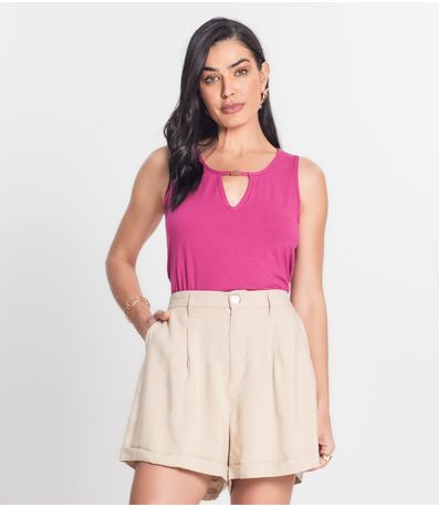 Blusa Feminina Lisa Infinita Cor Rosa