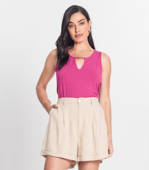 Blusa Feminina Lisa Infinita Cor Rosa
