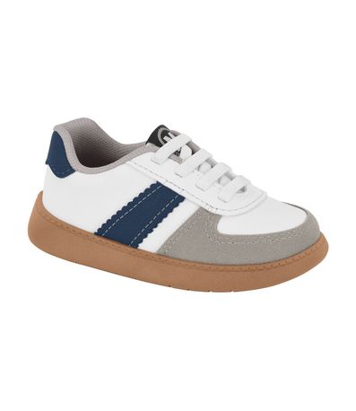 Tênis Casual Molekinho Branco e Marinho Infantil Masculino