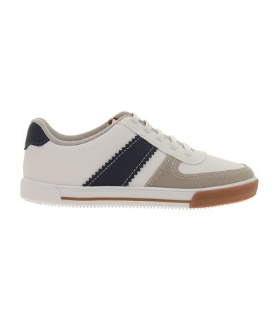 Sapatênis Casual Molekinho Branco e Multicores Juvenil Masculino