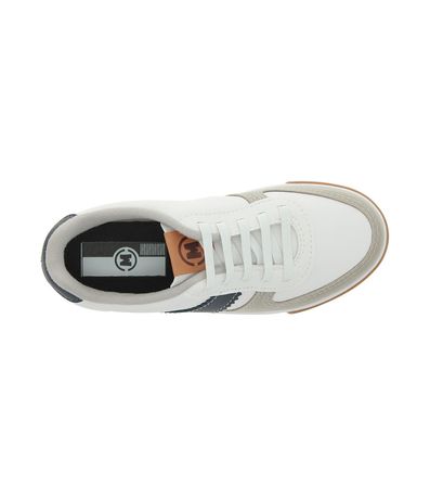 Sapatênis Casual Molekinho Branco e Multicores Juvenil Masculino