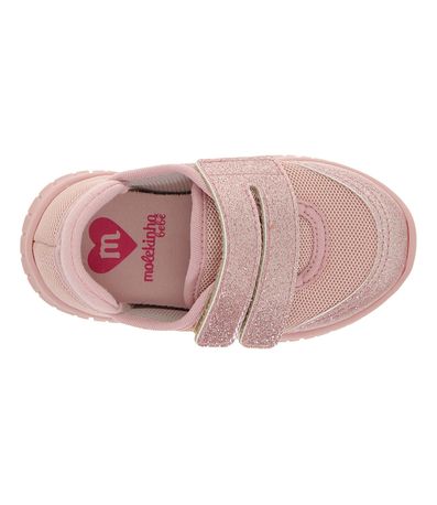 Tênis Casual Molekinha Rosa Infantil Feminino