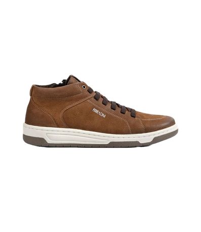 Sapatênis Casual Ferracini Vox Caramelo e Tabaco Masculino