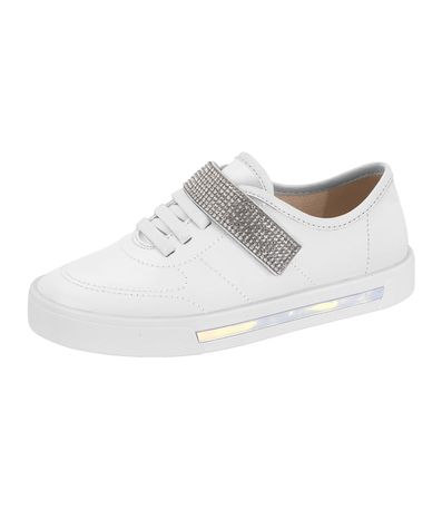 Tênis Casual Molekinha Branco Juvenil Feminino