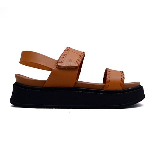 Sandália Flatform New Face Mel New e Damasco Feminina