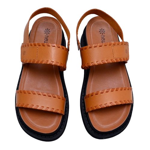 Sandália Flatform New Face Mel New e Damasco Feminina