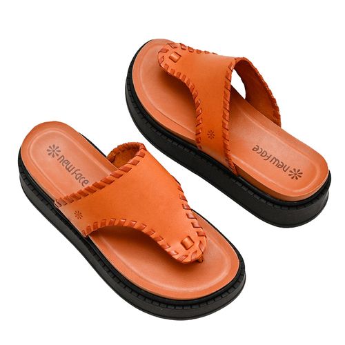 Tamanco Flatform New Face Mel New e Damasco Feminino