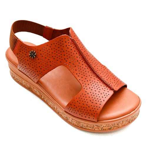 Sandália Plataforma New Face Damasco Feminina