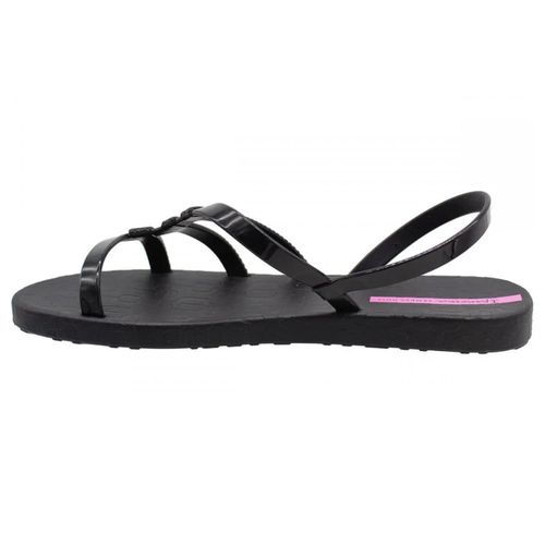 Sandália Flats Ipanema Preta e Lilás Feminina