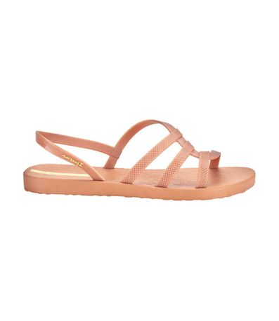 Sandália Flats Ipanema Nude e Amarela Feminina