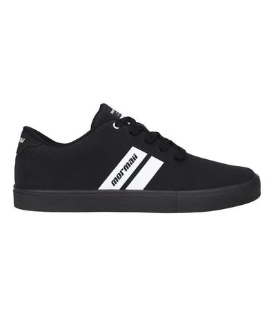 Tênis Casual Mormaii Stripe 3 Preto e Branco Masculino