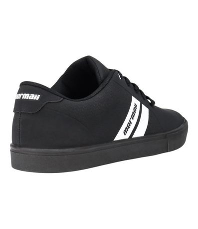 Tênis Casual Mormaii Stripe 3 Preto e Branco Masculino