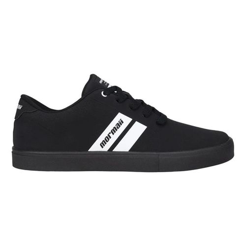 Tênis Casual Mormaii Stripe 3 Preto e Branco Masculino
