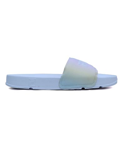 Chinelo Slide Fila Drifter Basic Branco e Lilás Feminino