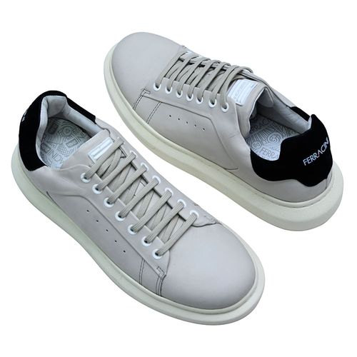 Sapatênis Casual Ferracini Impulse Branco e Preto Masculino