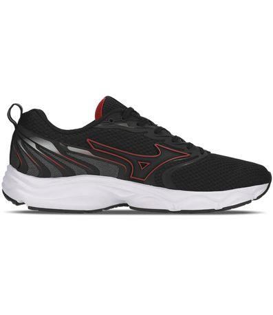 Tênis Esportivo Mizuno Jet 7 Preto e Vermelho Masculino