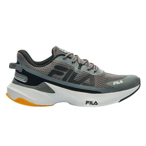 Tênis Esportivo Fila Recovery Grafite e Preto Masculino