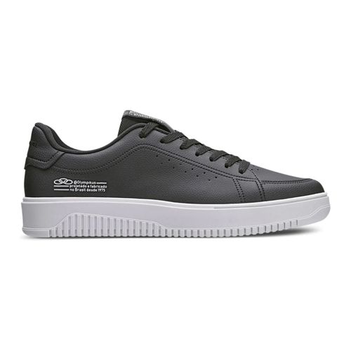 Tênis Casual Olympikus Eros Preto e Branco Masculino