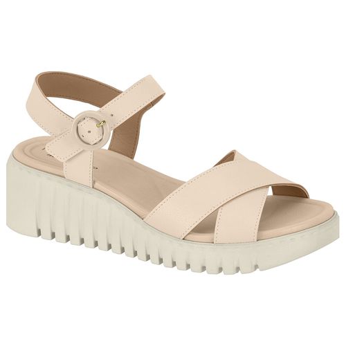 Sandália Plataforma Modare Creme Feminina