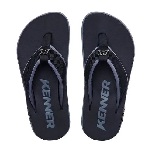 Chinelo Dedo Kenner Kivah Cushy Preto e Cinza Masculino