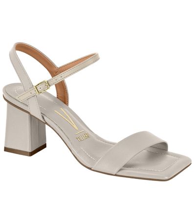 Sandália Salto Vizzano Cinza Feminino