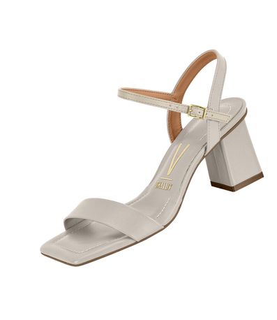 Sandália Salto Vizzano Cinza Feminino