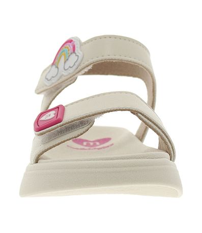 Sandália Flats Molekinha Off White Infantil Feminina