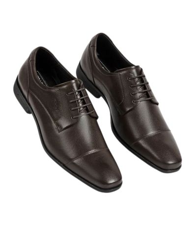 Sapato Social Com Cadarço Ferracini London Marrom Masculino