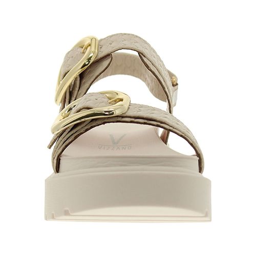 Sandália Flatform Vizzano Off White Feminina