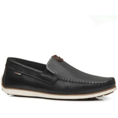 Sapato Mocassim Pegada Preto Masculino