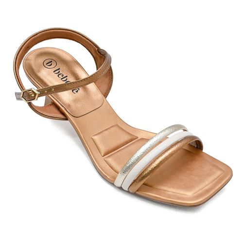Sandália Salto Bebece Bronze Feminino