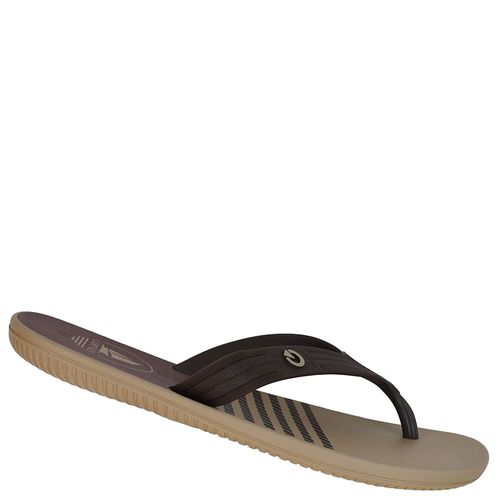 Chinelo Dedo Cartago Atlanta II Bege e Marrom Masculino