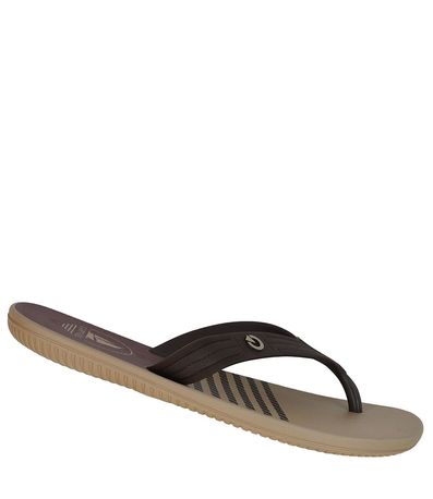 Chinelo Dedo Cartago Atlanta II Bege e Marrom Masculino