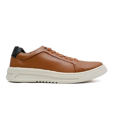 Sapatênis Casual Ferracini Quest Whisky e Preto Masculino