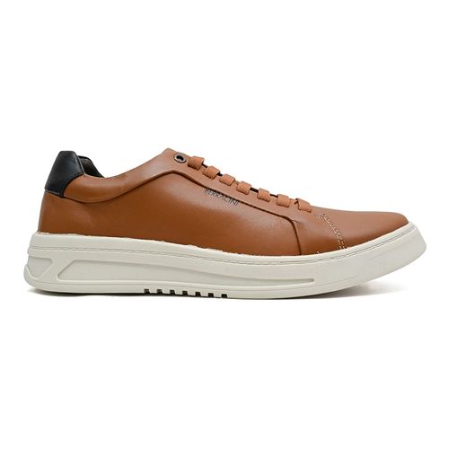 Sapatênis Casual Ferracini Quest Whisky e Preto Masculino