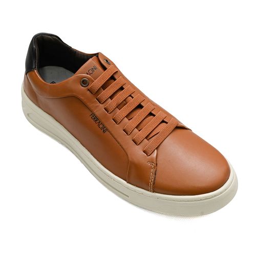 Sapatênis Casual Ferracini Quest Whisky e Preto Masculino