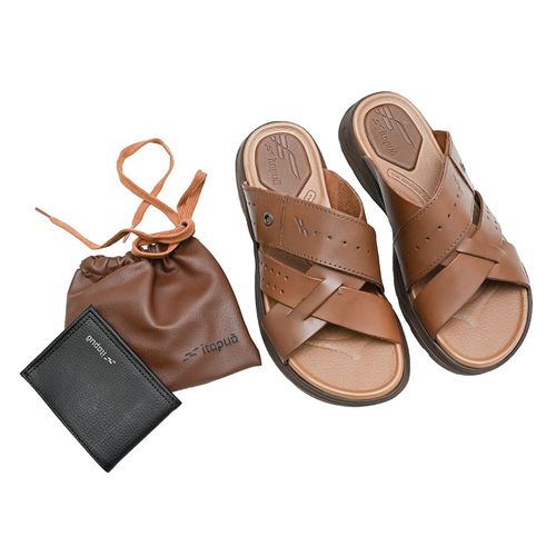 Kit Chinelo Slide + Carteira Itapuã Brown New e Ébano Masculino
