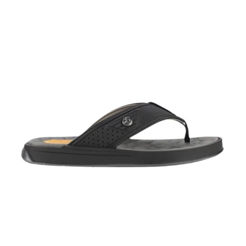 Chinelo Dedo Cartago Nápoles IV Preto e Cinza Masculino