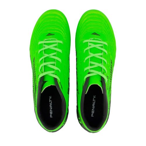 Chuteira Campo Penalty Bravo Y-3.0 Verde e Preta Juvenil Masculina