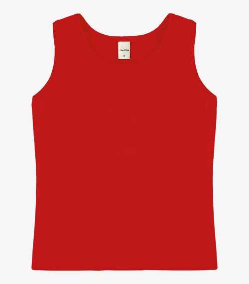 Regata Básica Infantil Feminina Rovitex Kids Vermelho