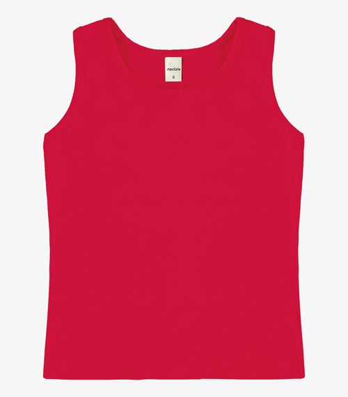 Regata Básica Infantil Feminina Rovitex Kids Vermelho